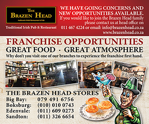 Brazen Head franchise opportunity