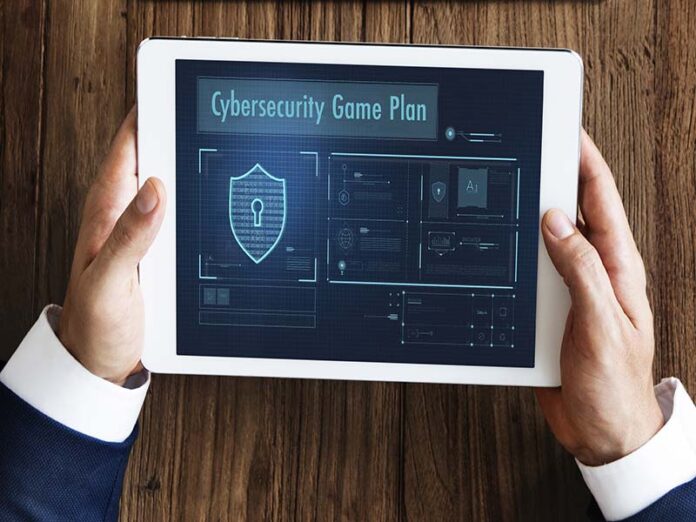Business leader reviewing cybersecurity plan